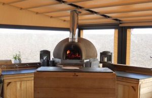 medium-sized garden oven by bushman wood fired ovens